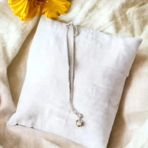 Bohemian Pendant Silver Necklace - Picture 4 of 5